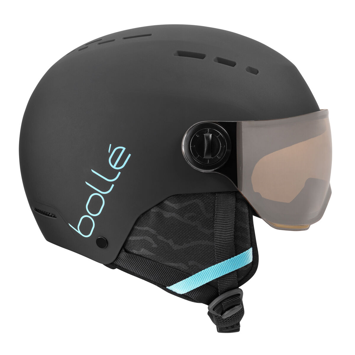 QUIZ VISOR, Black Blue Matte-Orange Gun, hi-res image number null